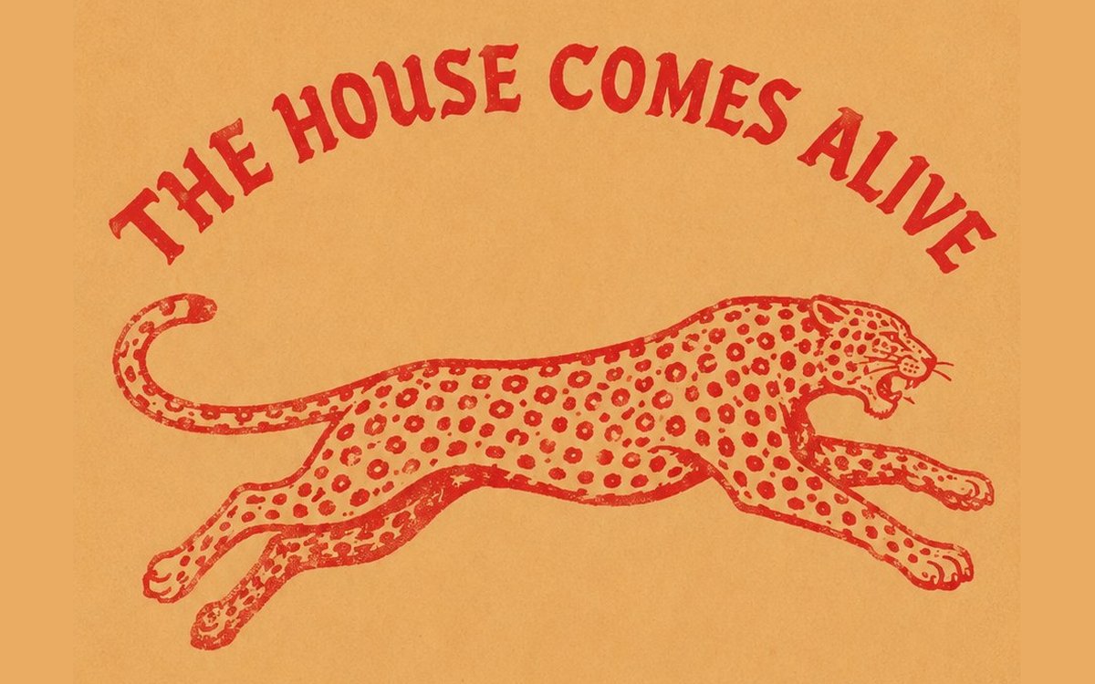 Casa Salvaje red leopard with the line The house comes alive
