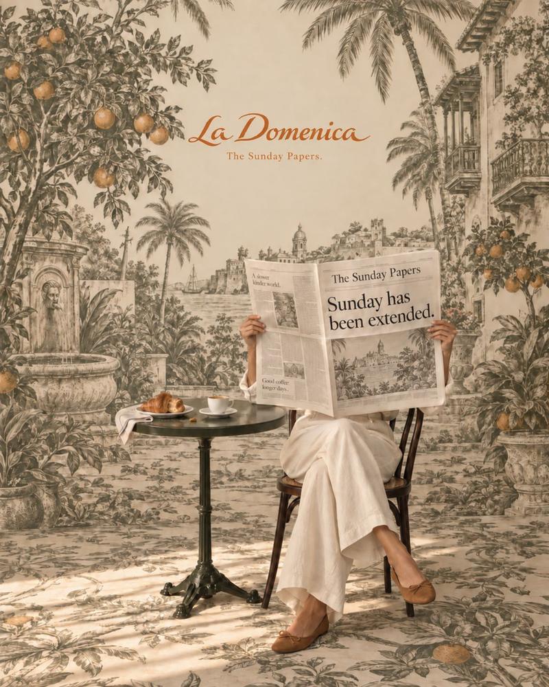 Mujer leyendo The Sunday Papers: Sunday has been extended