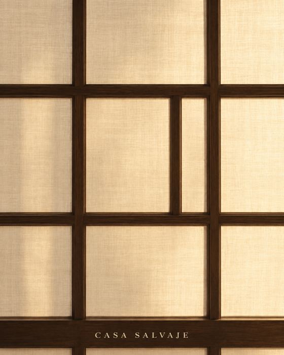 Papel de arroz en marco de madera