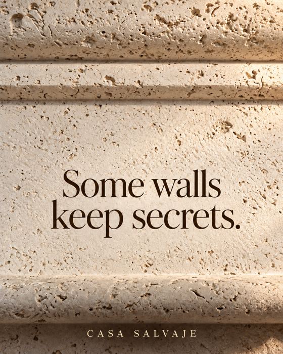 Coralina con el texto Some walls keep secrets