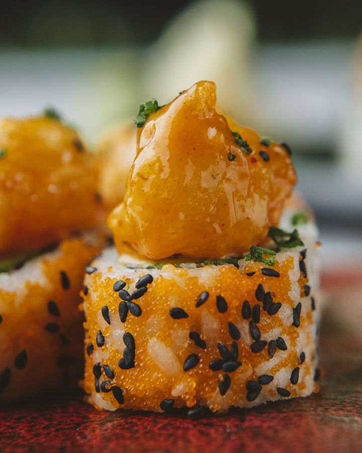Fuji roll de cerca